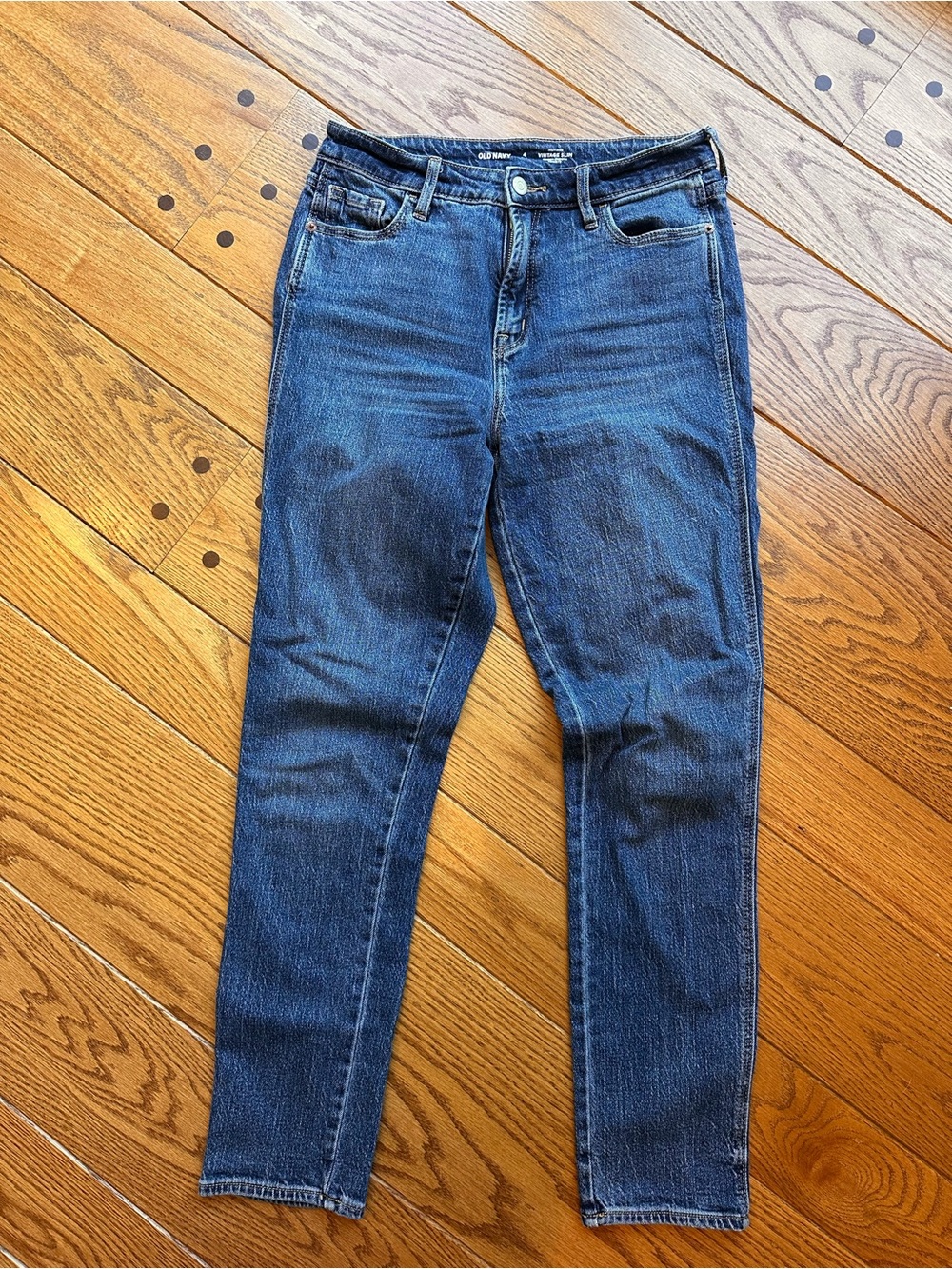 Old Navy Dark Blue High Rise Vintage Slim Jeans